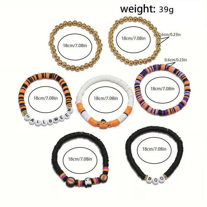7-Piece Ambiance Halloween Bracelet Set