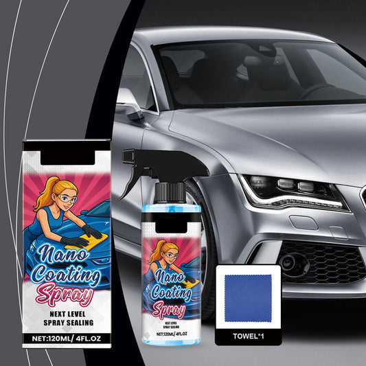 🚗 BUY 2, GET 1 FREE! ✨Car polish spray + microfiber cloth – restores shine and protects paintwork in minutes, scratch-resistant formula ☀️