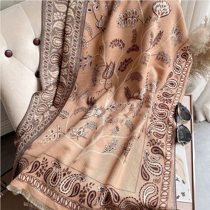 Artistic Patterned Warm Scarf