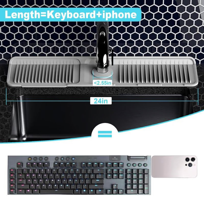 Quick-Dry Faucet Mat for Kitchen Sink