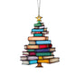 Book Stack Christmas Tree Suncatcher