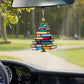 Book Stack Christmas Tree Suncatcher