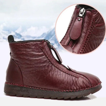 👢 Women's Winter Ankle Boots - Thermal Insulated & Water-Resistant with Side Zipper for Easy On/Off ❄️🛍️