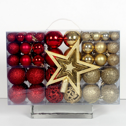 101PCS Christmas Tree Baubles Ornament Set