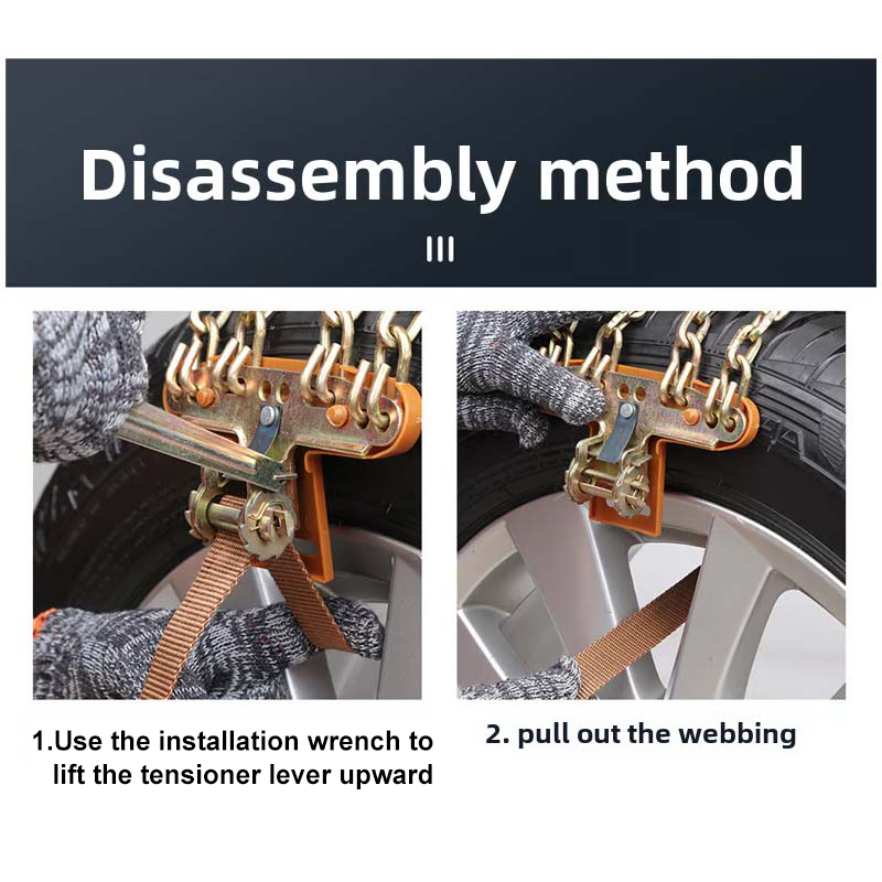 Universal Anti-Skid Snow Chains for Car Tires