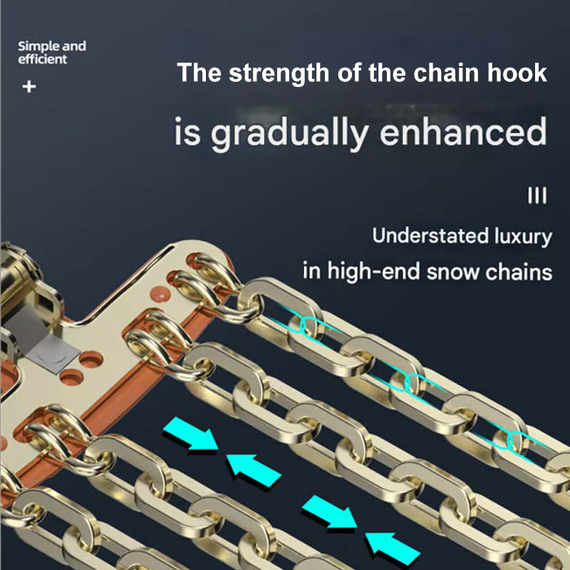 Universal Anti-Skid Snow Chains for Car Tires