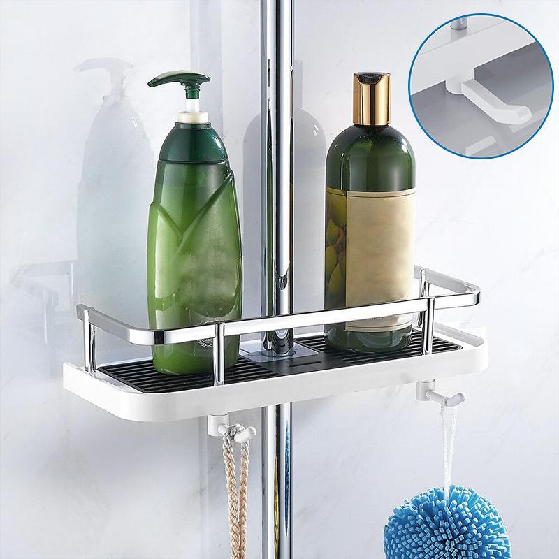 🔥Bathroom Pole Shower Storage Rack Holder