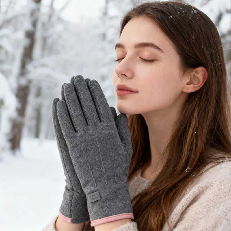 Windproof Warm Gloves with Touchscreen & Anti-Slip Grip