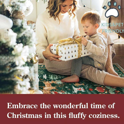 🦌🎄Cozy Up Bare Floors Instantly! Soft Non-Slip Christmas Runner Rug