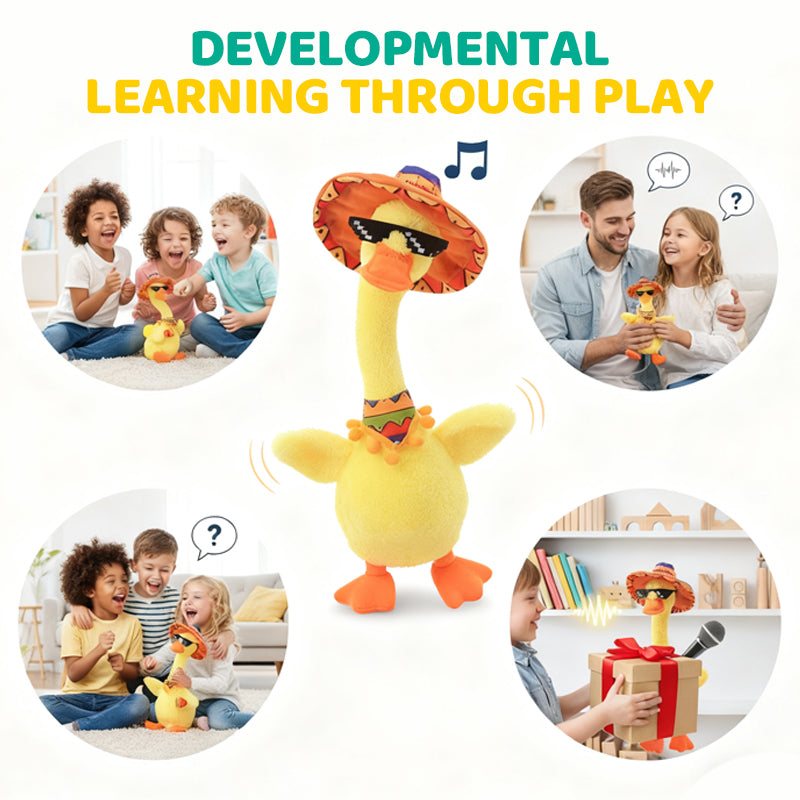 ⏳Time-Limited Special⏰Interactive Talking & Dancing Duck Plush Toy
