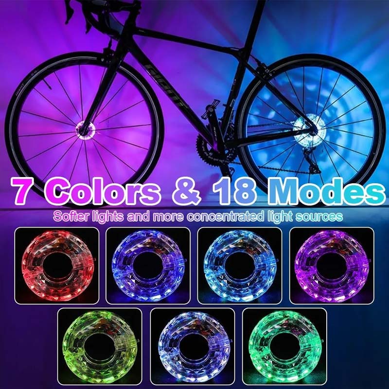 ⏳Time-Limited Special⏰LED Cycling Wheel Hub Light for Night Riding