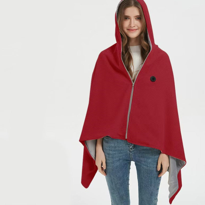🔥Portable Heated Hooded Blanket Shawl
