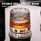 🥃  360° Rotating Whiskey Glass – Aerate & Relieve Stress ✨