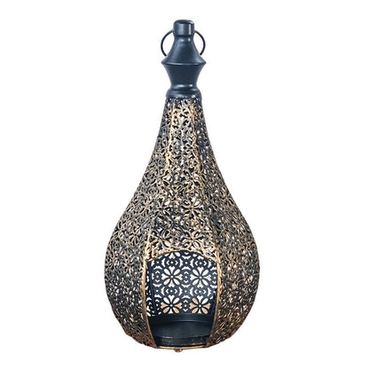 Hollow-Out Metal Candle Holder Ornament