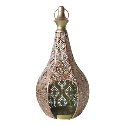 Hollow-Out Metal Candle Holder Ornament