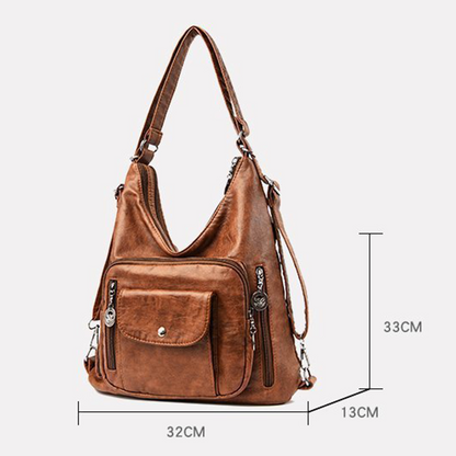 🔥Women's Convertible Multi-Pocket Shoulder Bag - 3 Ways to Wear 🎒