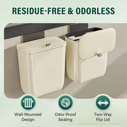 Large Capacity Wall-Mounted Trash Can