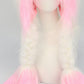 Plush Cat Ear Winter Hat with Braided Pigtails