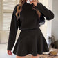 ✨🌸Women's Mock Neck Knit A-Line Mini Dress👗