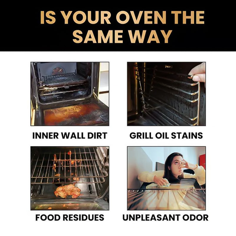 🧼 Oven & Grill Cleaning Spray – Powerful Degreaser, Odor Eliminator & Easy Spray 🧽