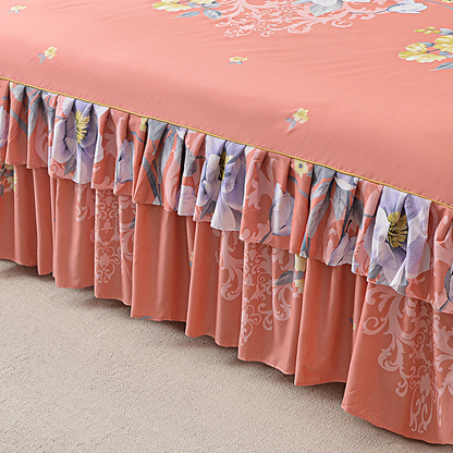 🛏️ 3-Piece Ruffled Bed Skirt Set – Elegant Design, Easy Fit & Complete Coverage 🛌