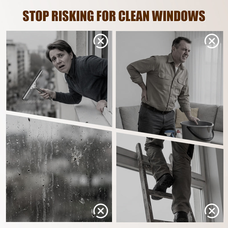 ✨🔥Automatic Window Cleaning Robot with Smart Spray🤖