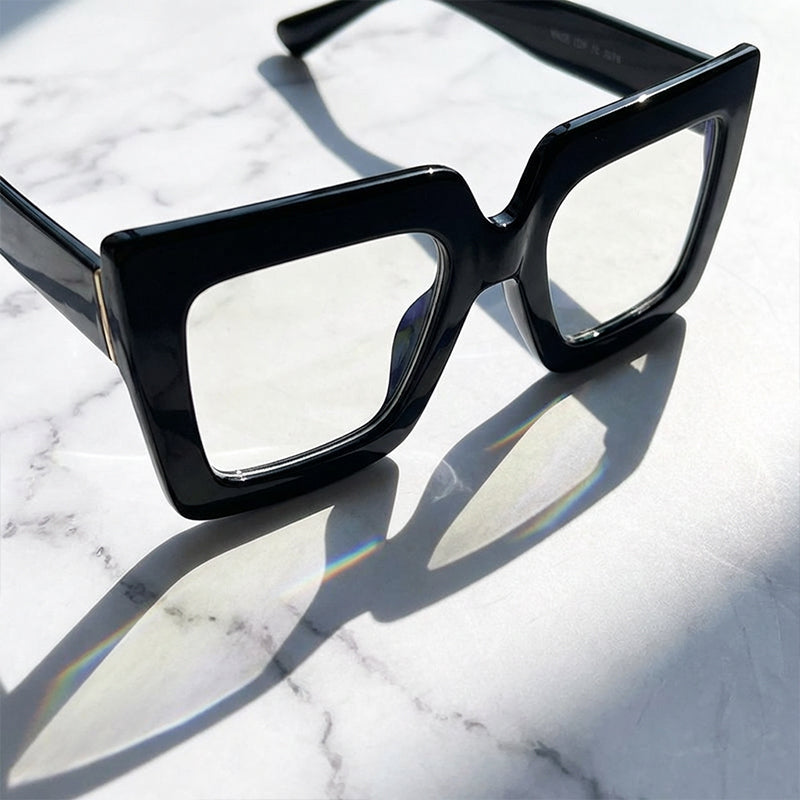 Chic Oversized Square Blue Light Blocking Glasses