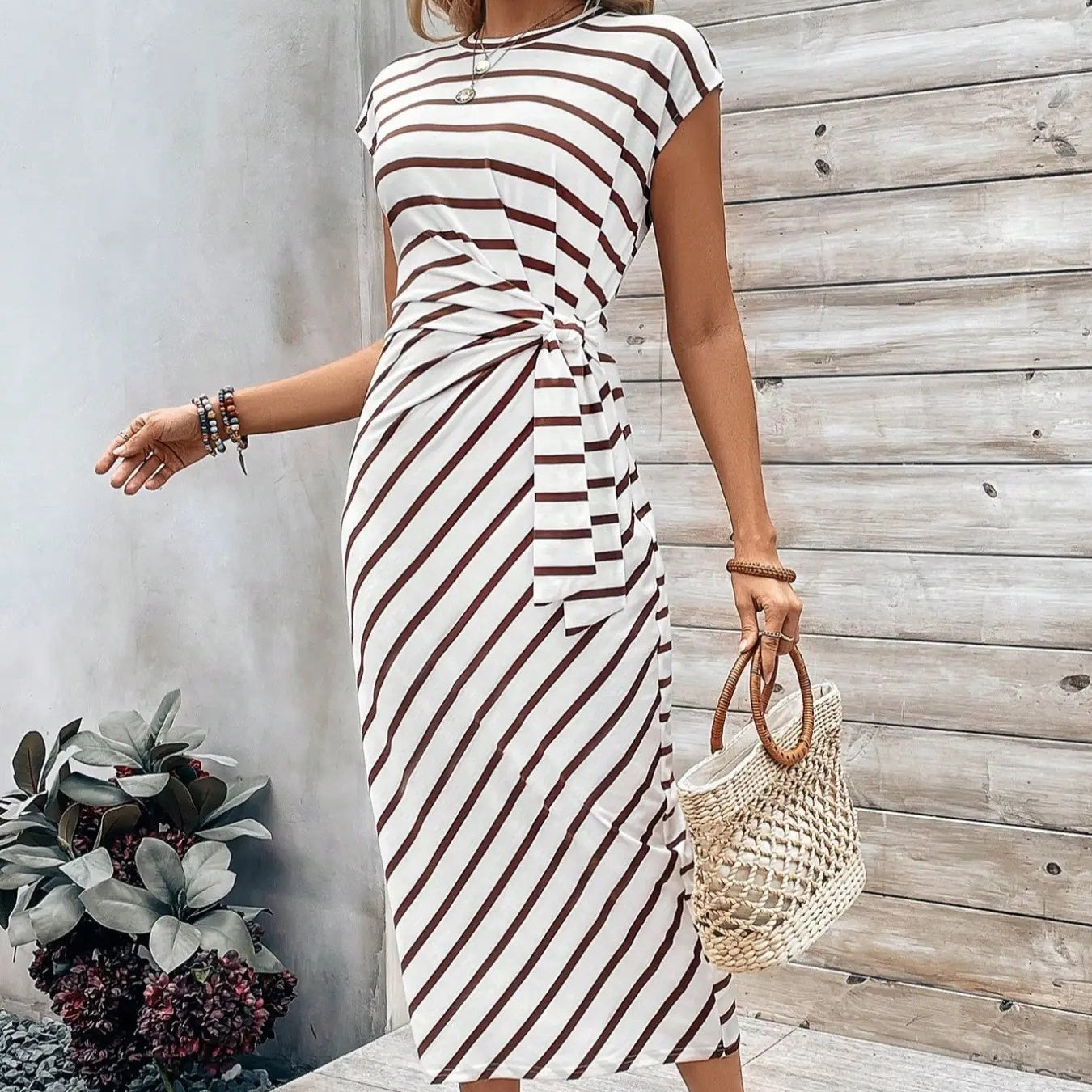 🥰Women's Elegant Tie Waist Dress