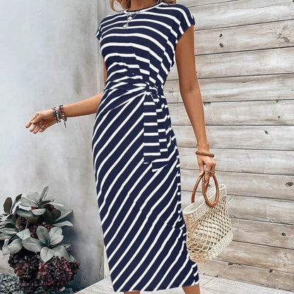 🌸Women's Knot Bodycon Dress – Leopard print, tummy-flattering knot. Comfy & chic for parties or date nights. Feel gorgeous. ✨🌹