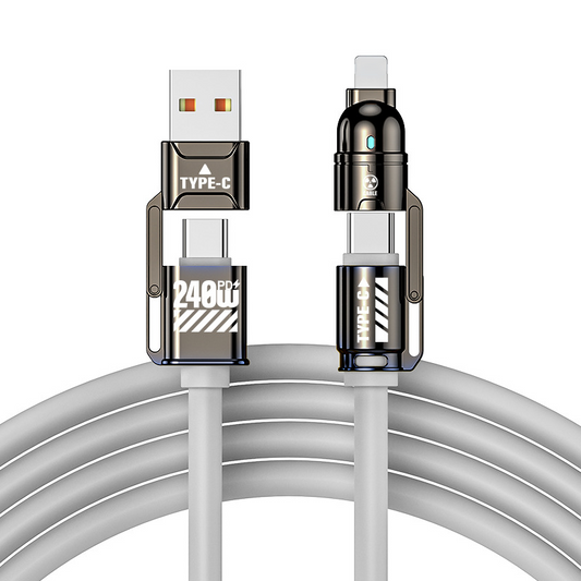 🔥High-Power 4-in-1 Fast Charging Cable