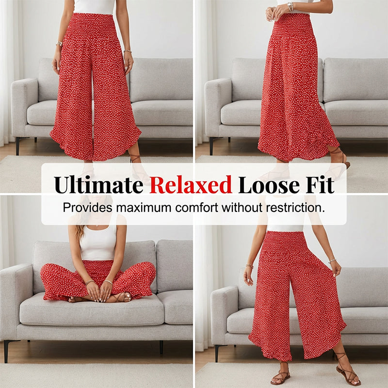 🔥 Women’s Flowy High Waist Wide-Leg Pants – Slimming, Comfy & Chic