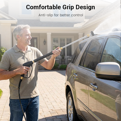 High-Pressure Water Gun Wand – 3 Nozzles, Durable Alloy & Anti-Slip Grip for Ultimate Cleaning 💦