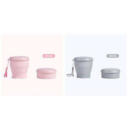 Collapsible Silicone Travel Cup with Lid