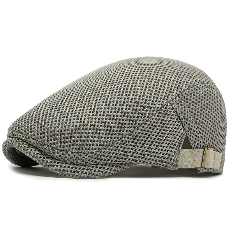 🧢Breathable Flat Cap with Adjustable Strap – Mesh Fabric, Classic Ivy Style & Built-in Sweatband – All-Day Comfort🌞