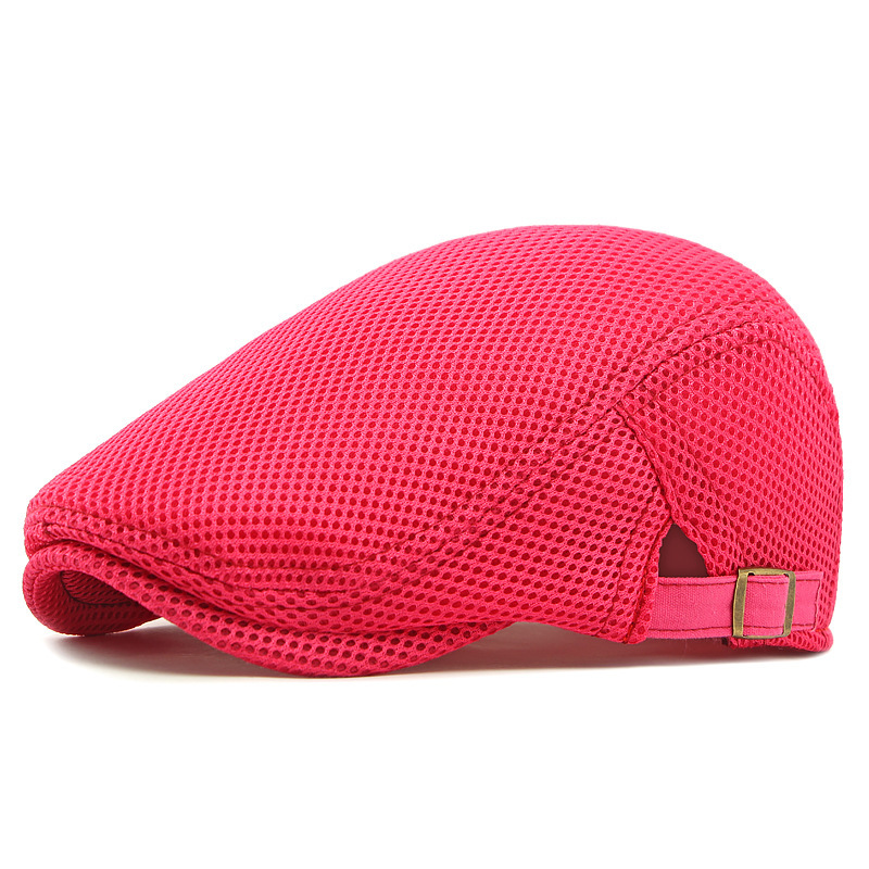 🧢Breathable Flat Cap with Adjustable Strap – Mesh Fabric, Classic Ivy Style & Built-in Sweatband – All-Day Comfort🌞