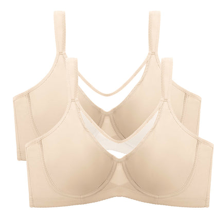 Women's Elegant Sheer Full Coverage Plus Size Bra