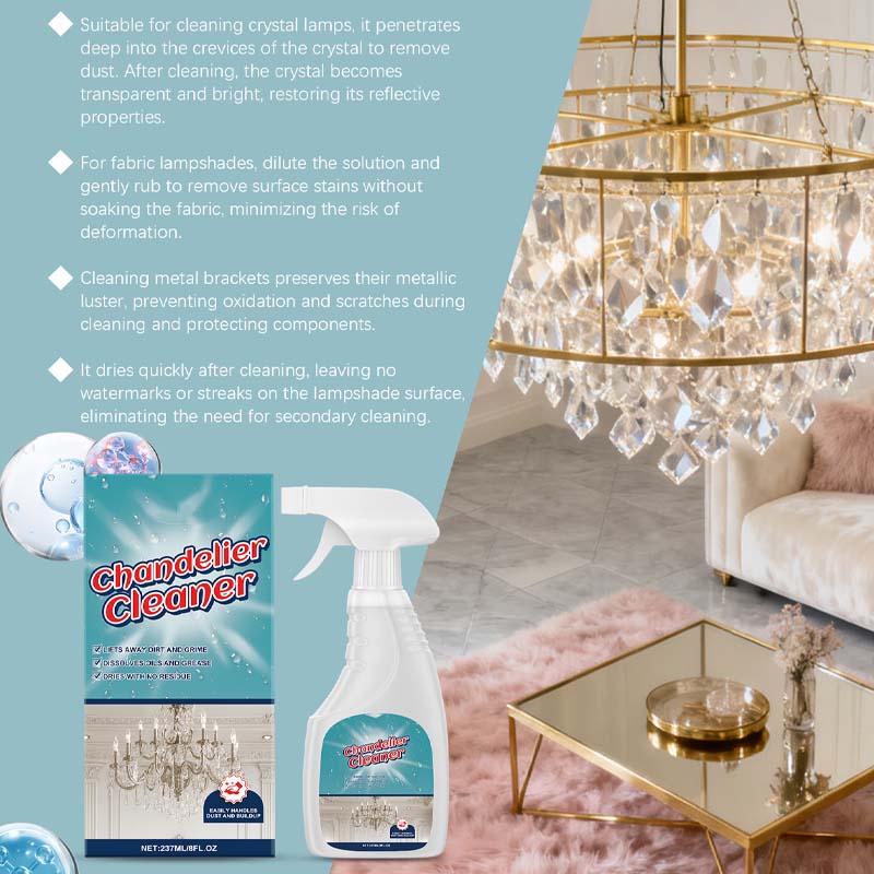 ✨ Light Fixture Cleaning Spray – No Residue, Protects Metal ✨