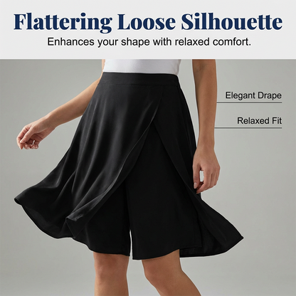 💃Women's Casual Elastic Waist Wrap Skort