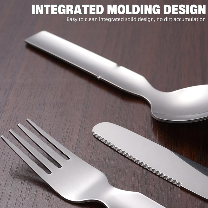 ✨4-in-1 Stainless Steel Portable Cutlery Set