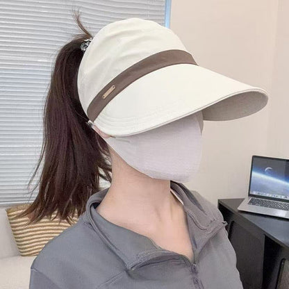 🧢 Women’s Wide Brim Sun Hat ✅ Ponytail Opening & UV Shade | Lightweight Outdoor Baseball Cap ☀️