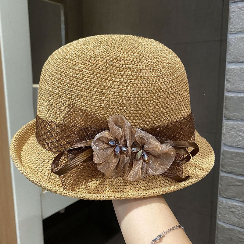 Foldable High-Top Summer Hat for Women