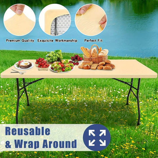 💥Fitted Spandex Table Cover for Rectangular & Square Tables