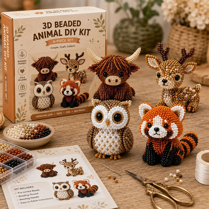🔥3D Beaded Animal DIY Craft Kit