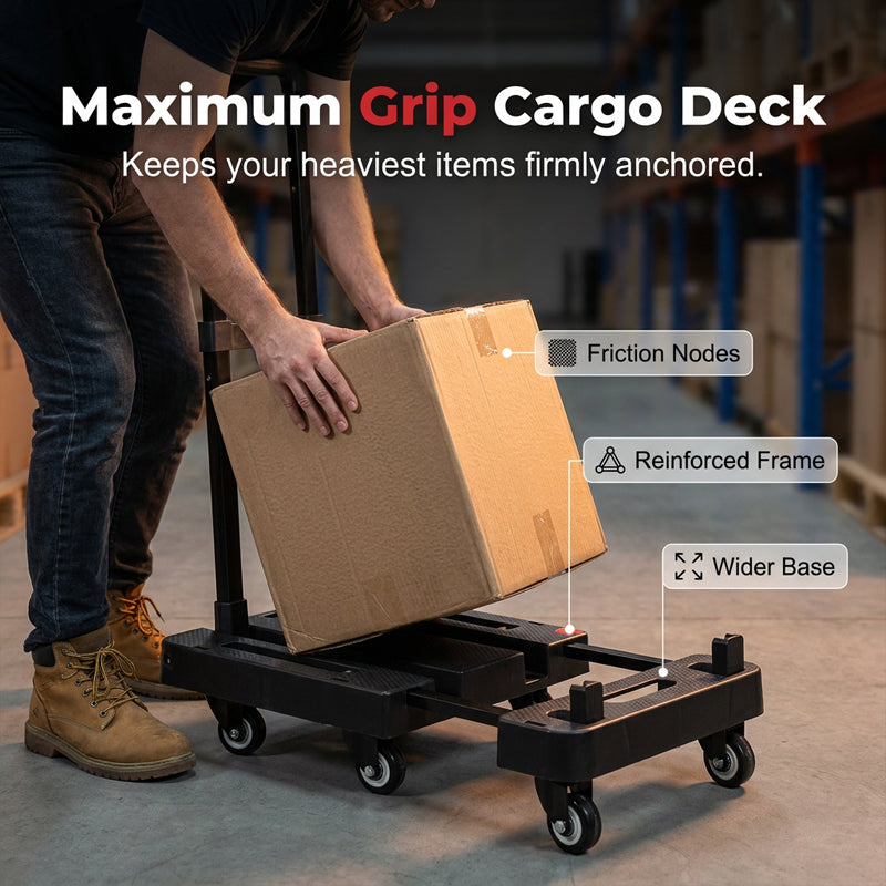 Heavy-Duty Folding Cart | Lightweight at 3.1 kg with High Load Capacity · A Must-Have for Shopping and Moving