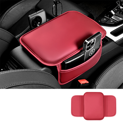 🚗Car Center Console Armrest Cover with Side Storage Pockets, Soft Protective Cushion Organizer