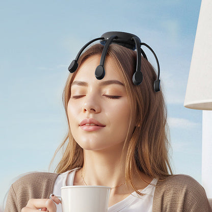 Cordless 8-Point Electric Scalp Massager – 4 Vibration Modes & USB-C Rechargeable