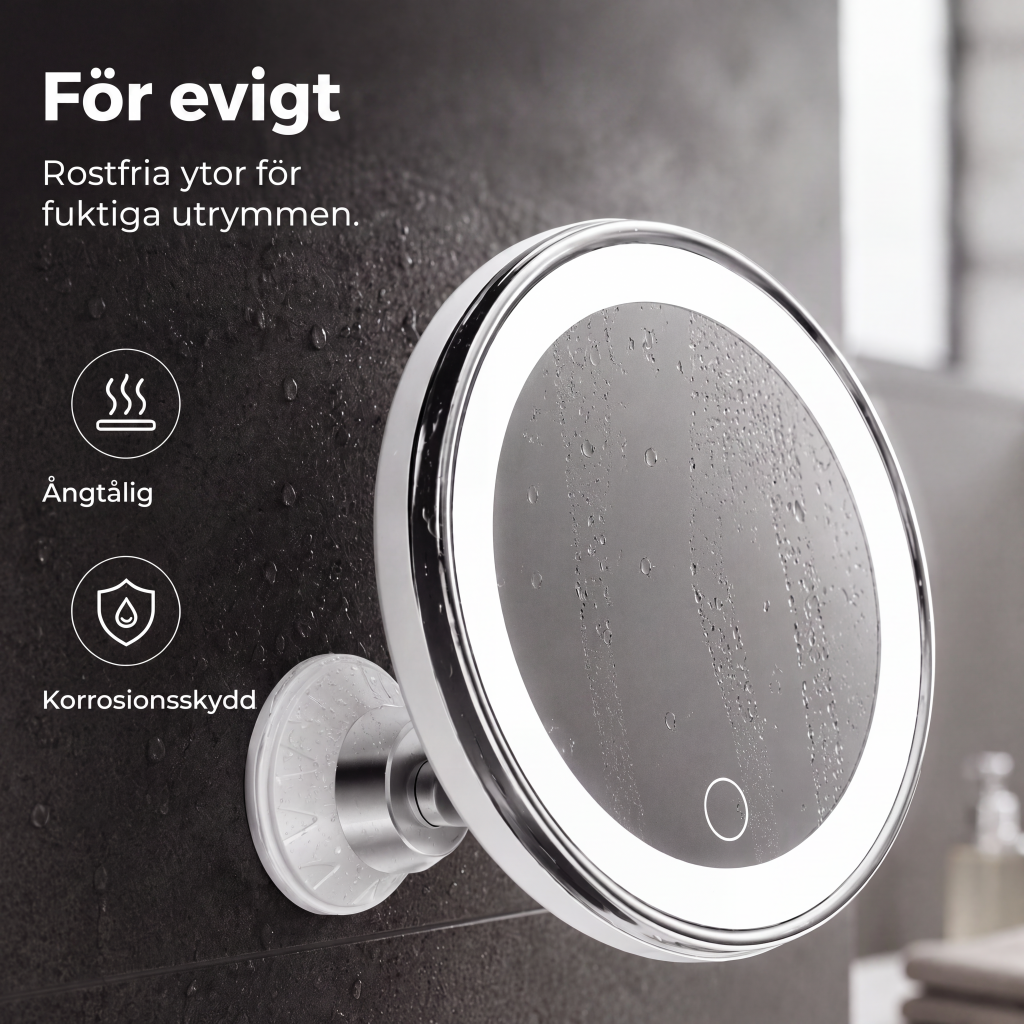 💄10x Magnifying Makeup Mirror with LED Light and Suction Cup – Perfect for Flawless Makeup and Skincare 🔍✨