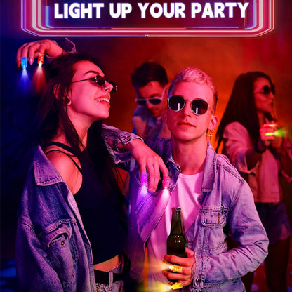 🎃 Mini Colorful LED Finger Lights – Party Glow Finger Flashlights with Elastic Band