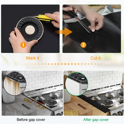 🔥 Reusable Gas Stove Burner Protectors – Heat-Resistant to 260°C, Non-Stick, Easy Clean – Keeps Your Stove Looking New! ✨