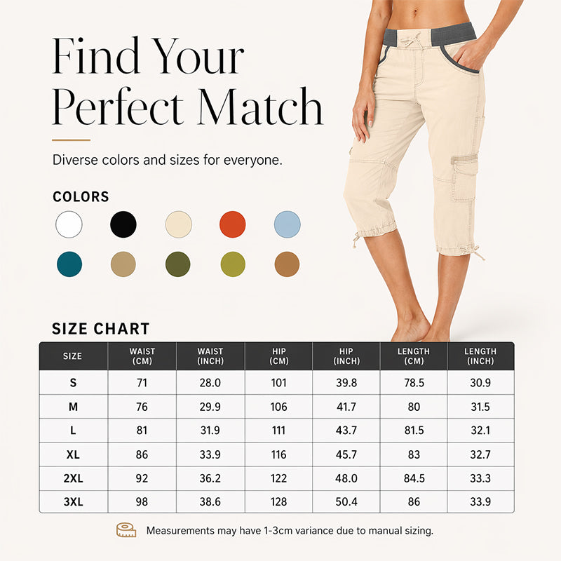 Limited-Time Offer⏰️High-Waist Cargo Capris – Lightweight & Functional Design
